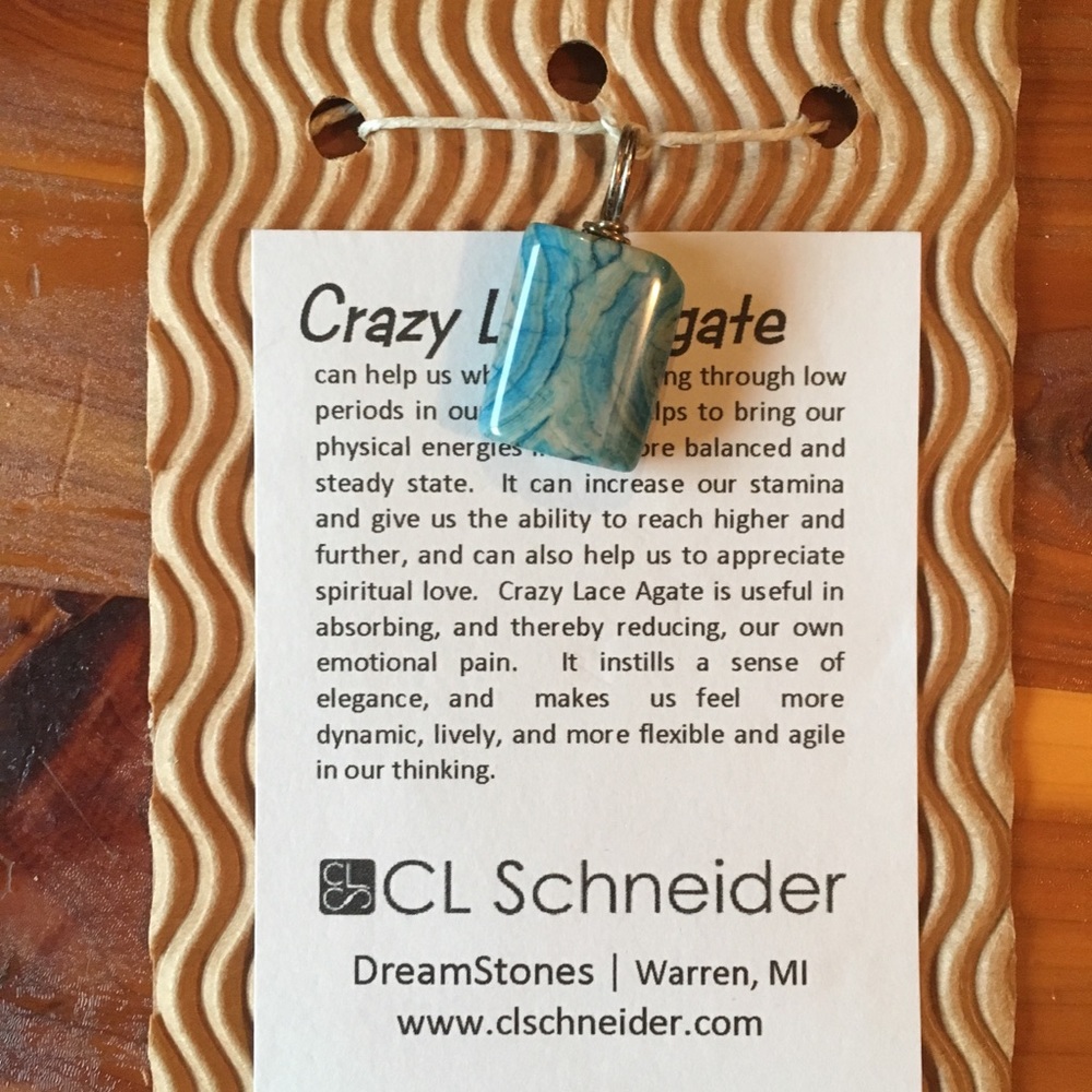 Turquoise and Serling pendant